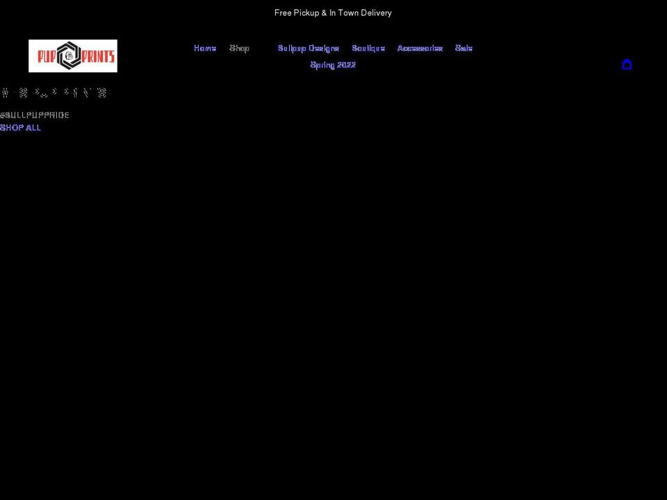 mhspupprints.com shopify website screenshot