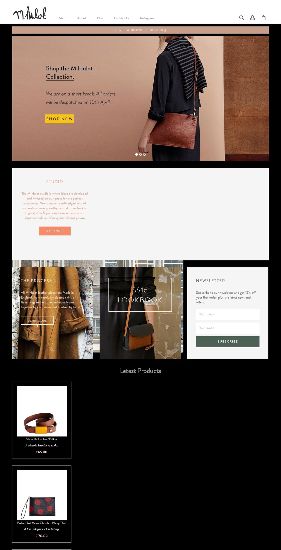 mhulot.co.uk shopify website screenshot