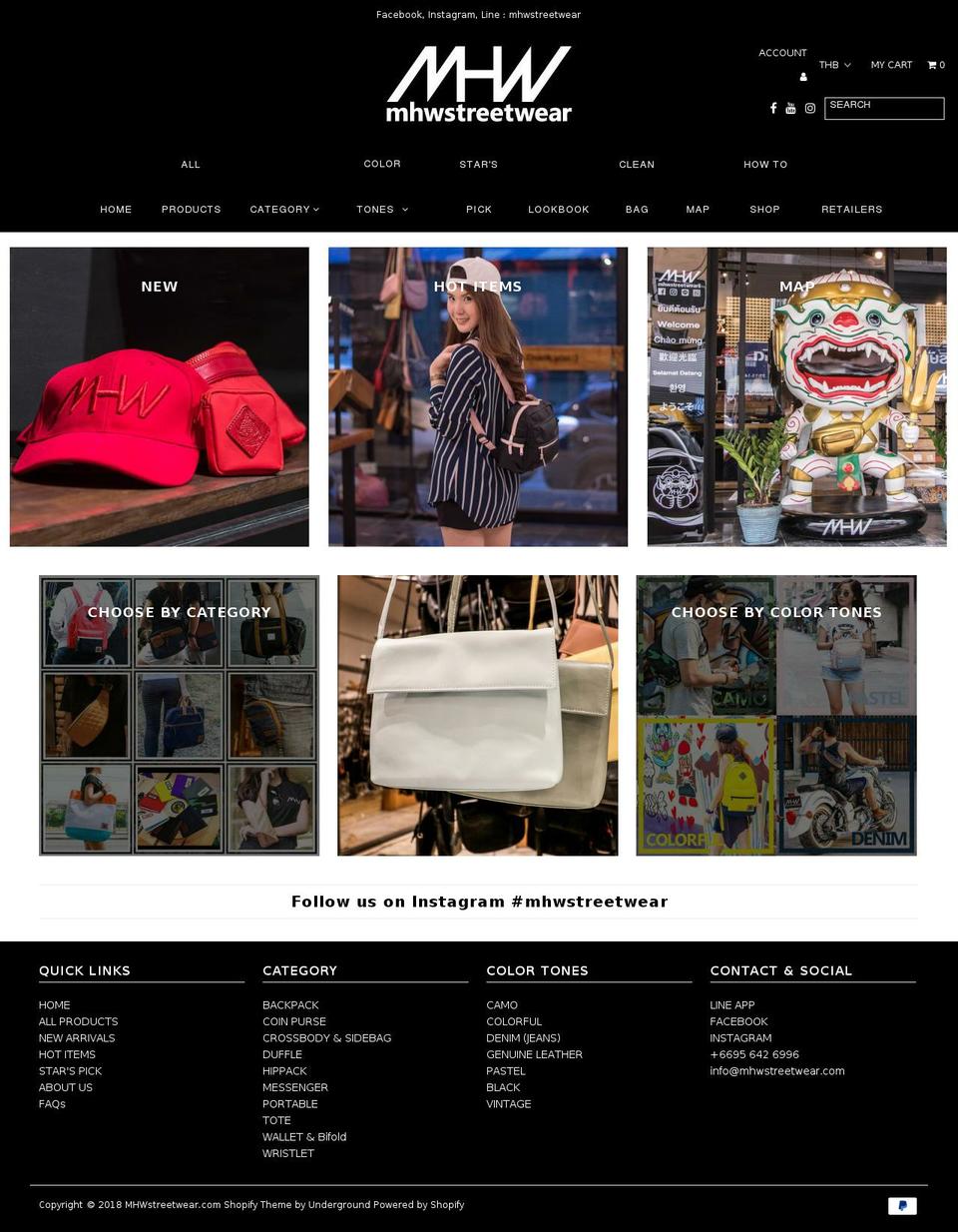 mhwstreetwear.com — Shopify storefront screenshot