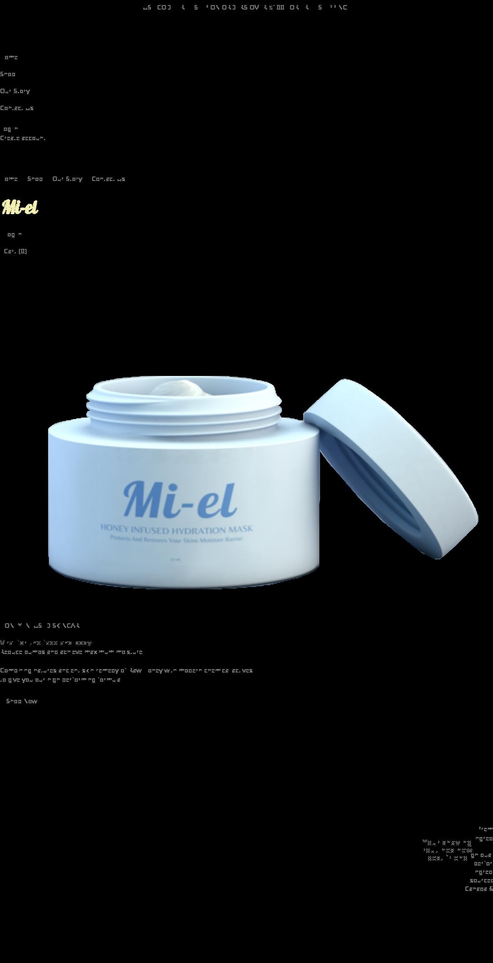 mi-elskincare.com shopify website screenshot