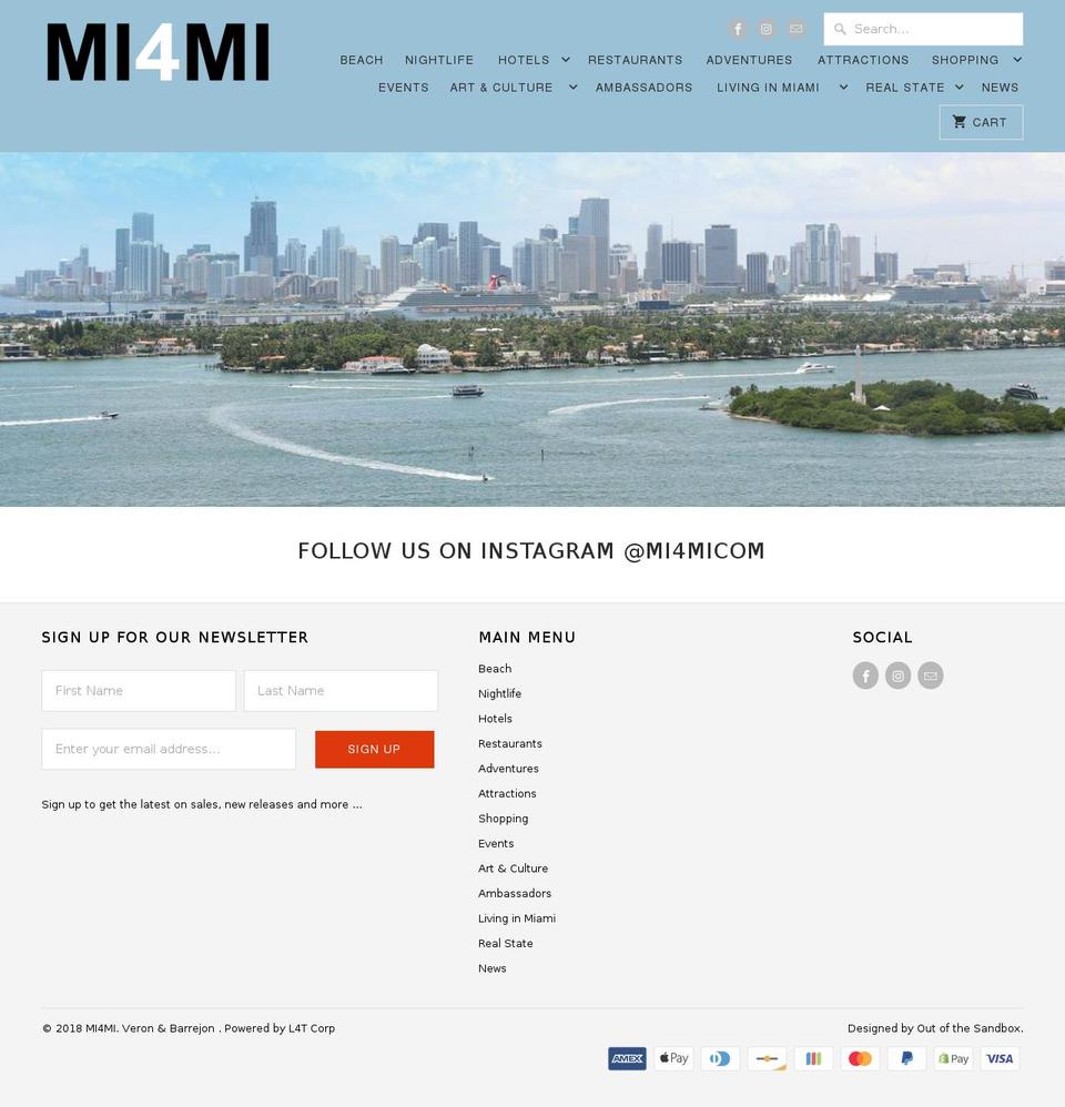 mi4mi.com shopify website screenshot