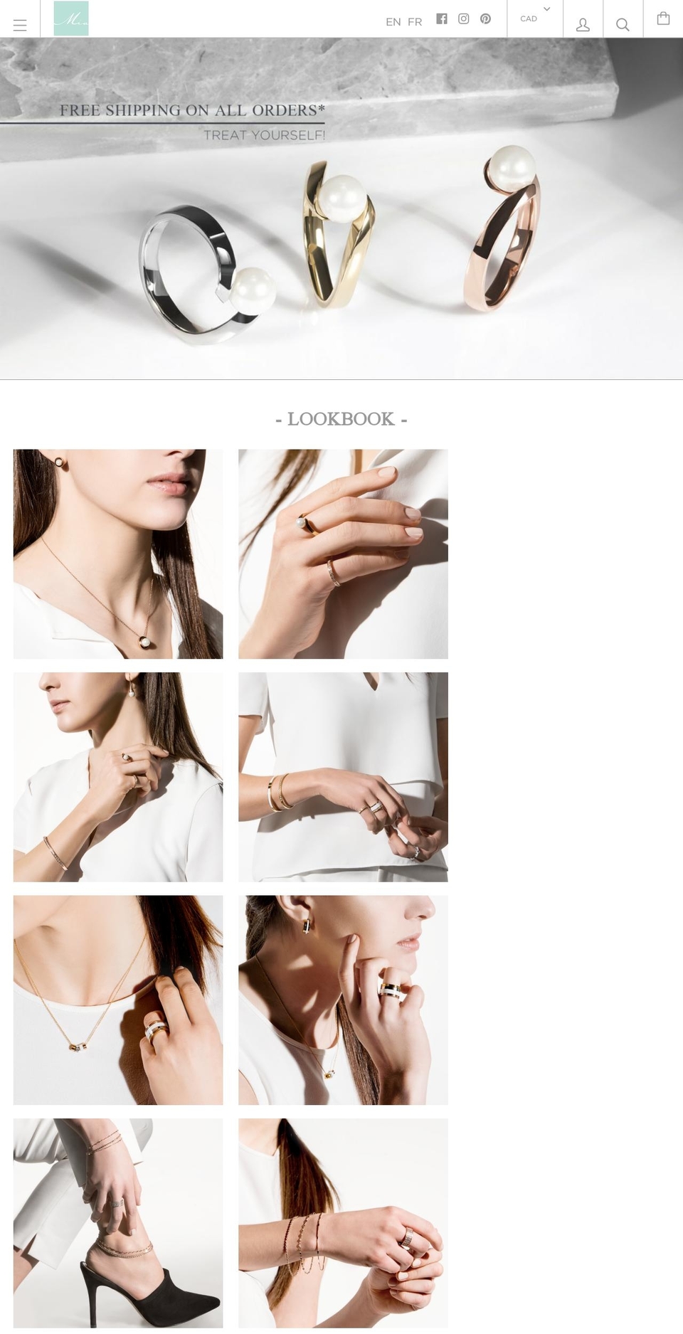 mia-bijoux.ca shopify website screenshot