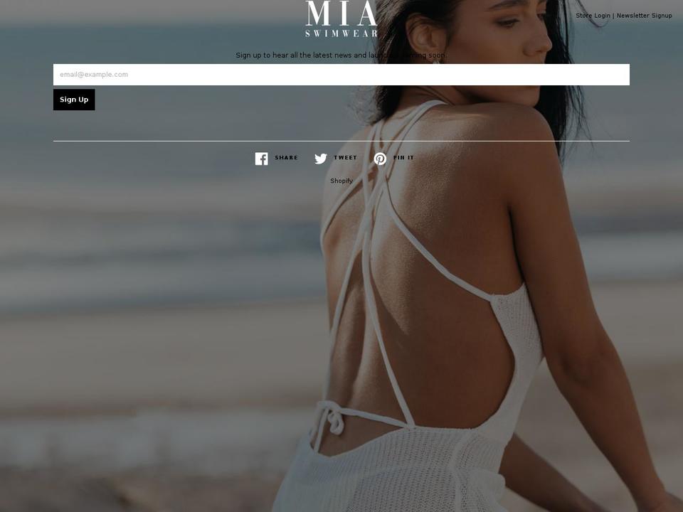 mia-swim.com shopify website screenshot
