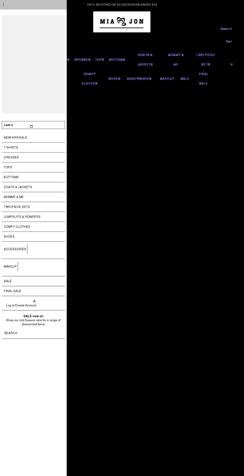 miaandjon.com shopify website screenshot