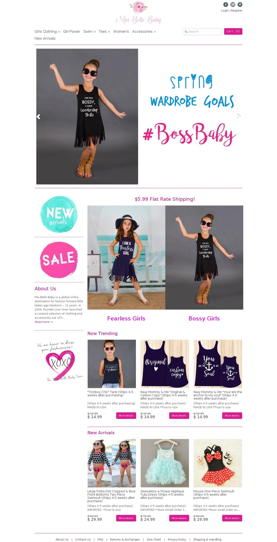 miabellebaby.com shopify website screenshot