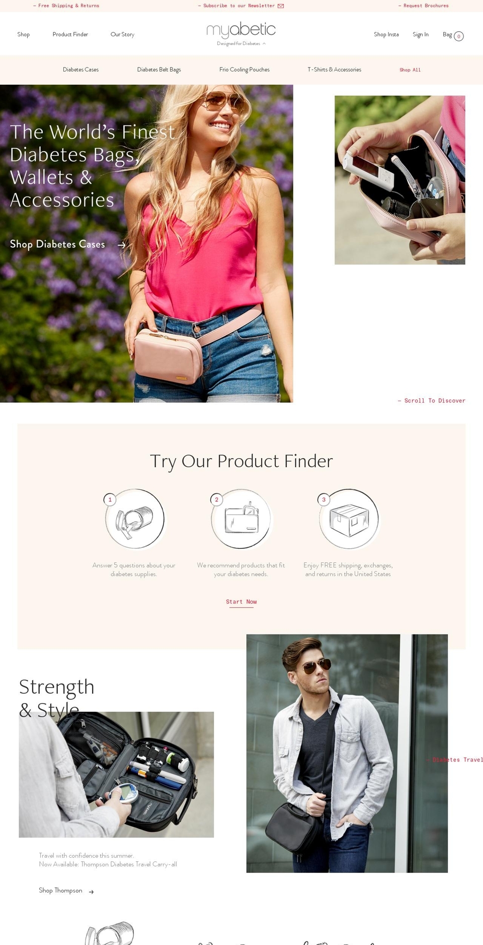 miabetic.com — Shopify storefront screenshot