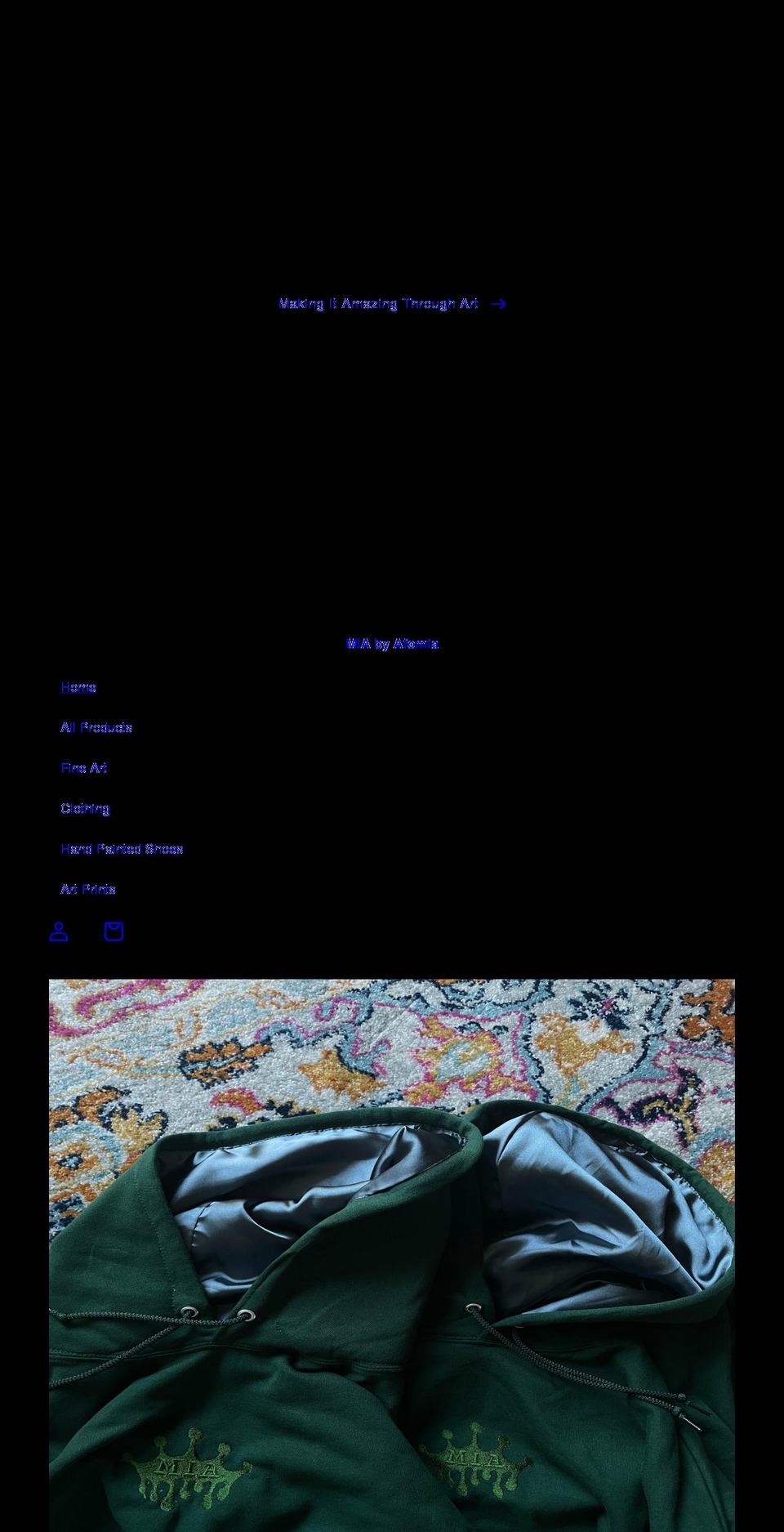 miabyafomia.com shopify website screenshot