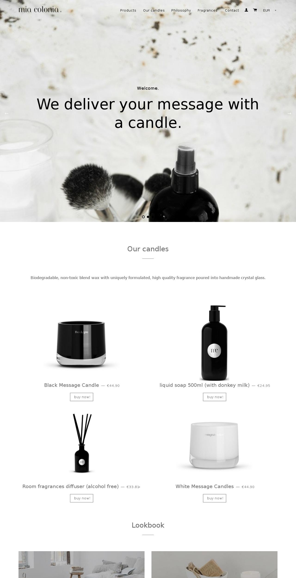 miacolonia.com — Shopify storefront screenshot
