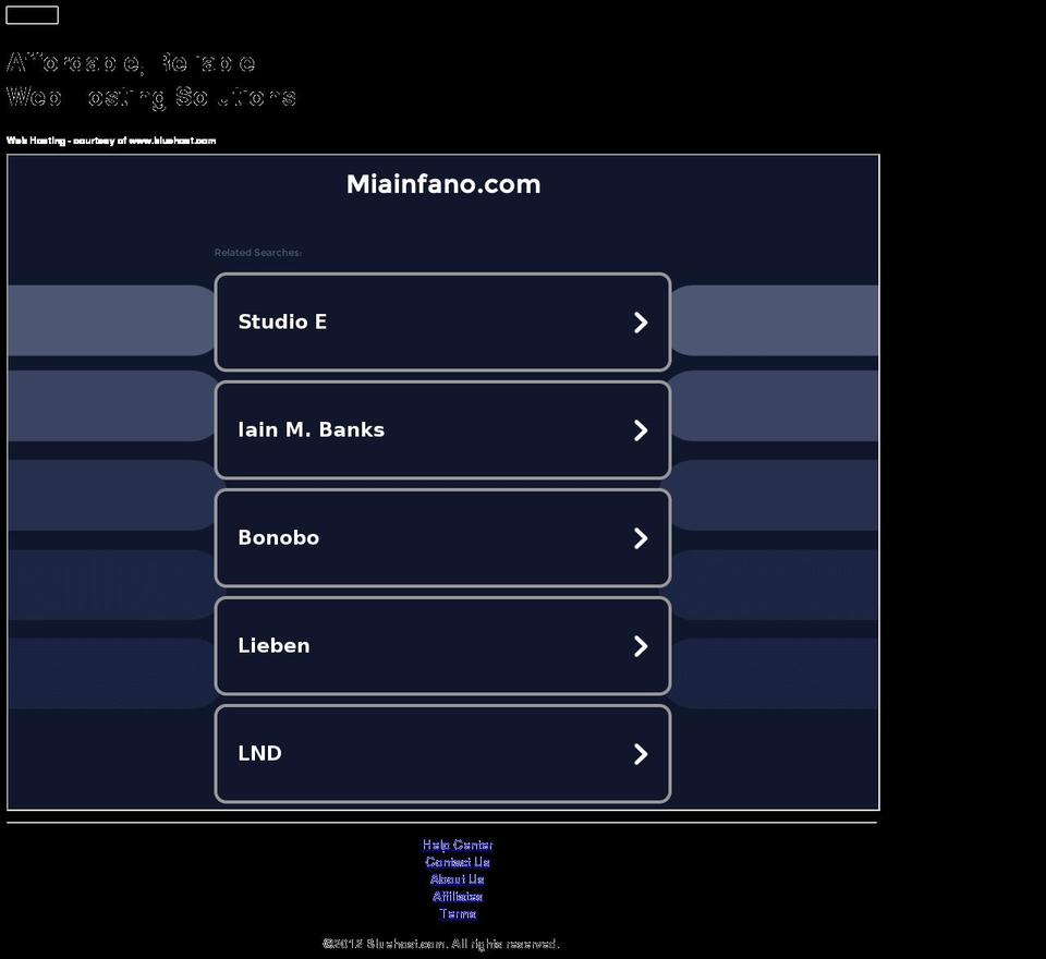 miainfano.com — Shopify storefront screenshot