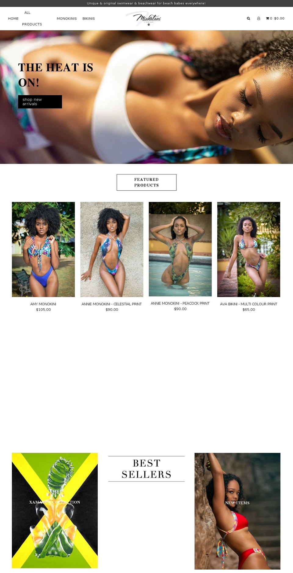 miakalaniswim.com shopify website screenshot