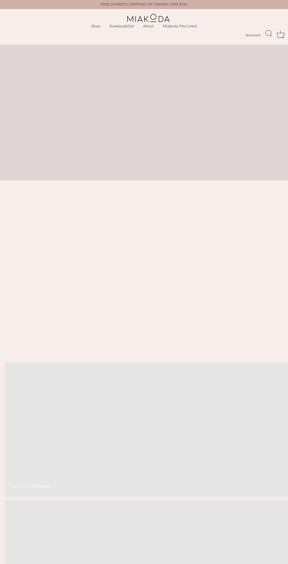 miakodanewyork.com shopify website screenshot