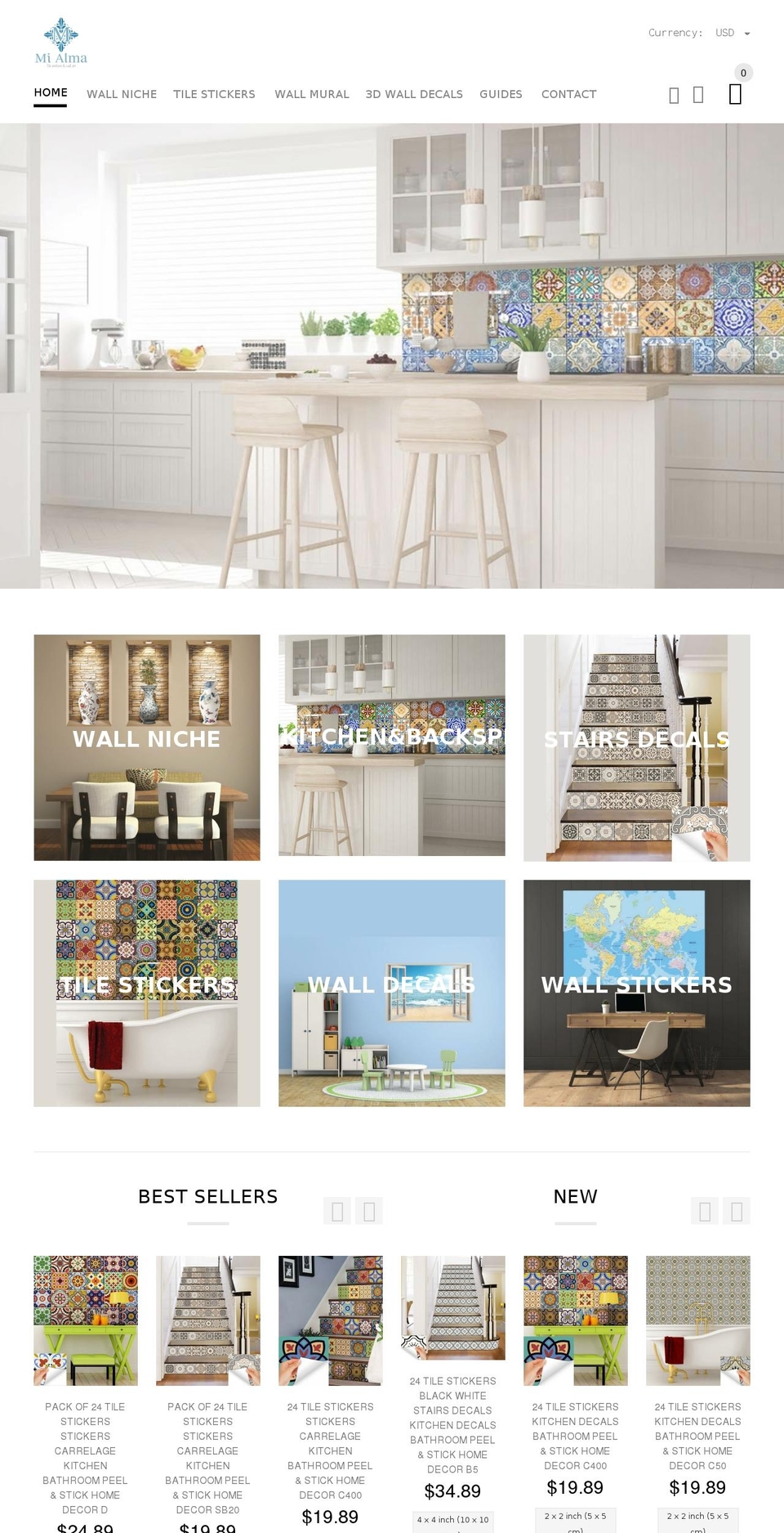 Artistic-installer Shopify theme site example mialmastore.com