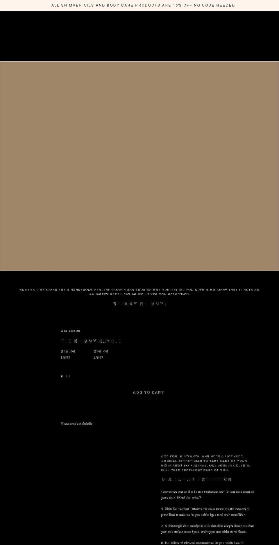 mialueur.com shopify website screenshot