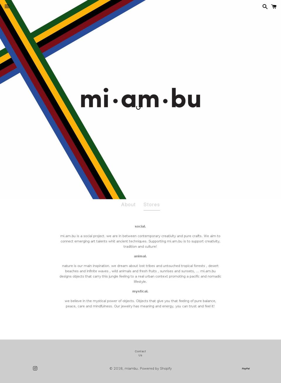 miambu.com — Shopify storefront screenshot