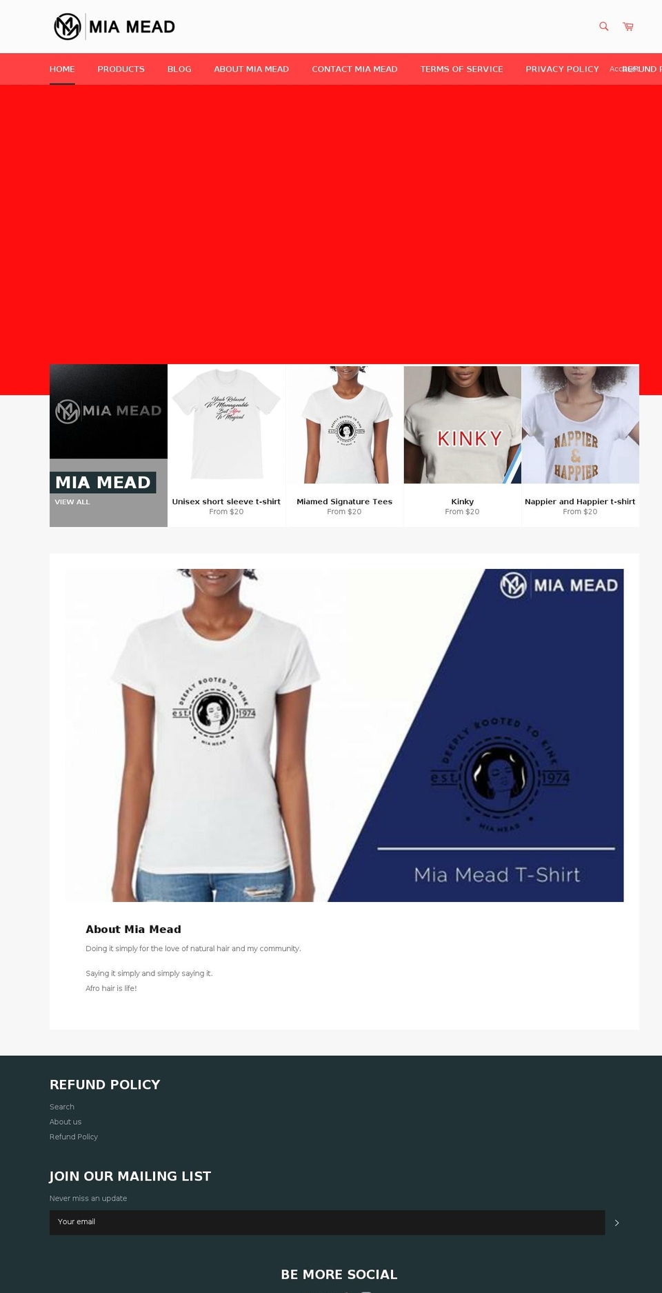 miamead.com shopify website screenshot