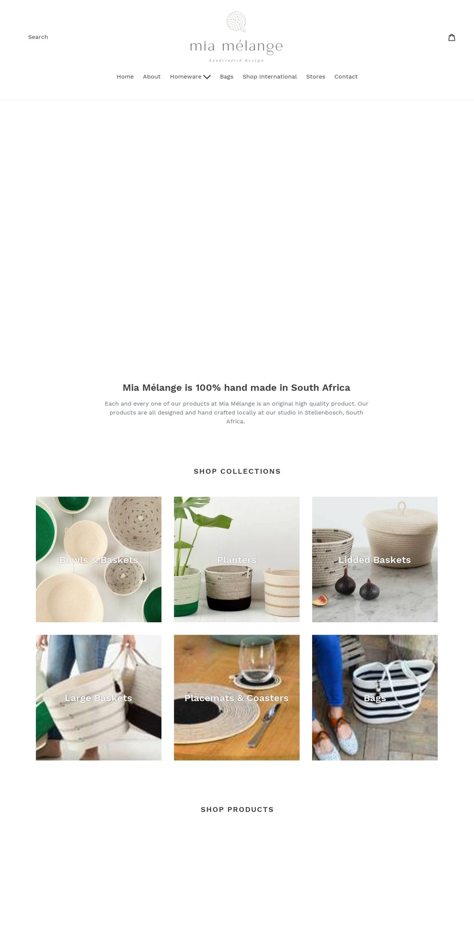 miamelange.com shopify website screenshot