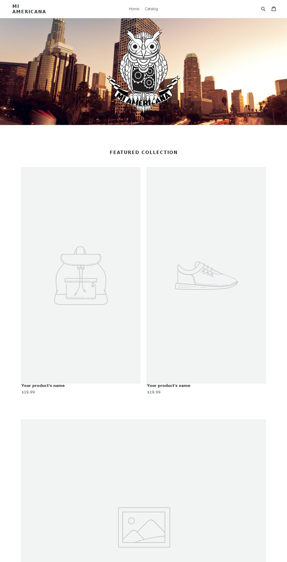 miamericanastudio.com — Shopify storefront screenshot