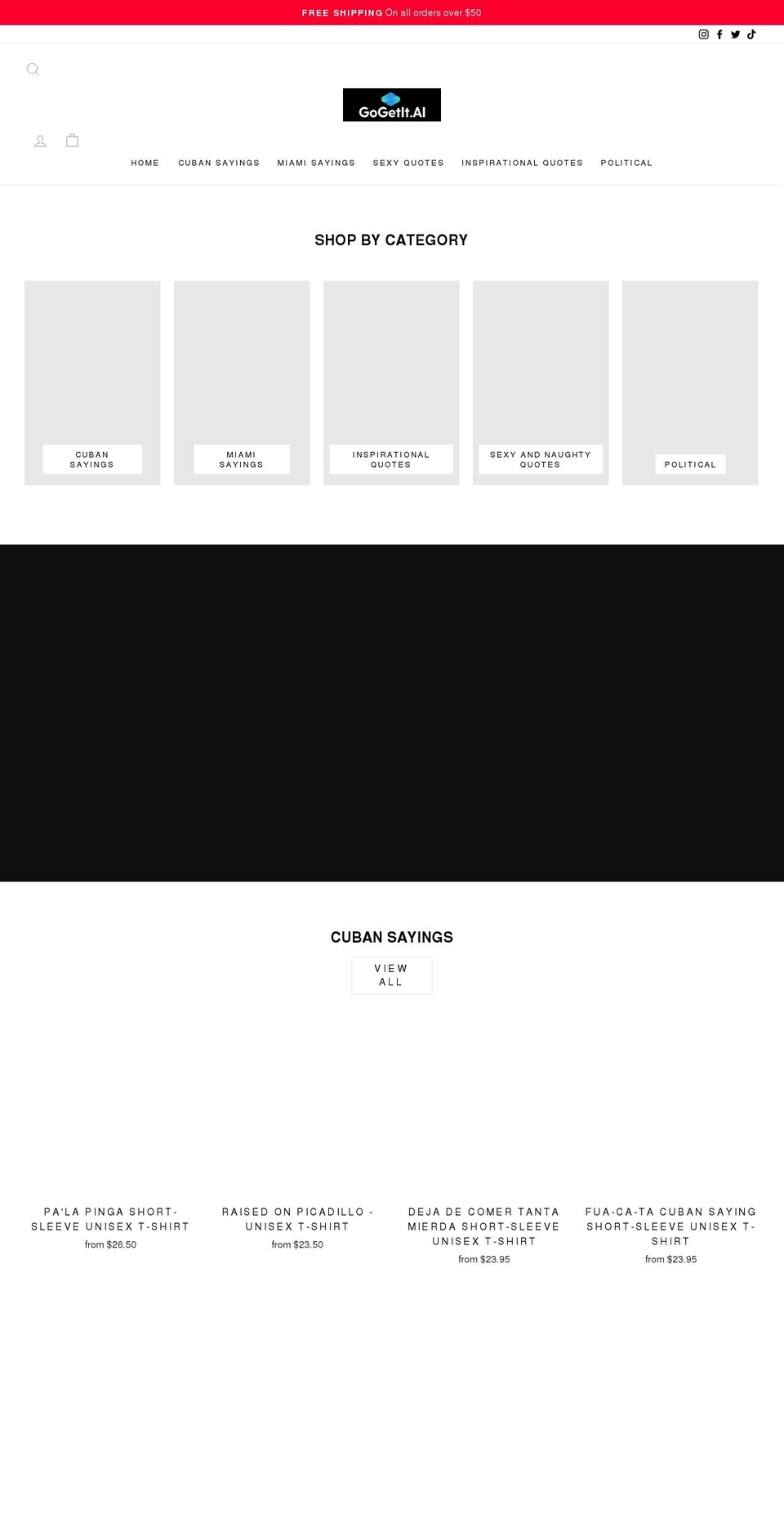 miami305shirts.com shopify website screenshot