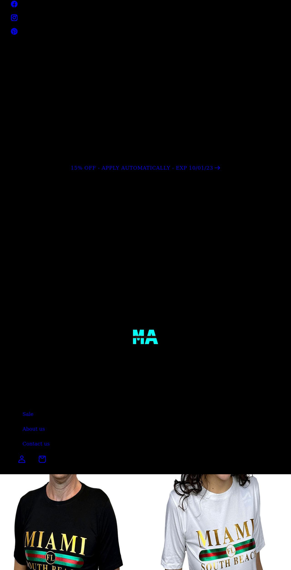 miamiaccessories.com shopify website screenshot