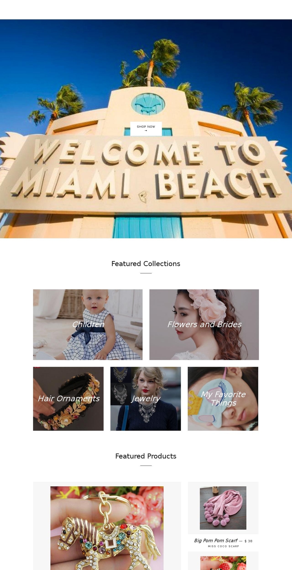 miamibeachgeneralstore.com shopify website screenshot