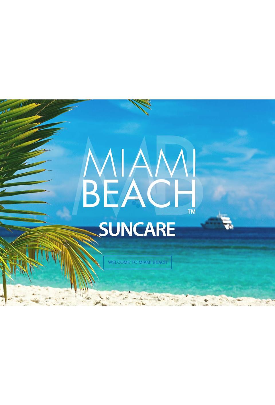 miamibeachsun.com shopify website screenshot