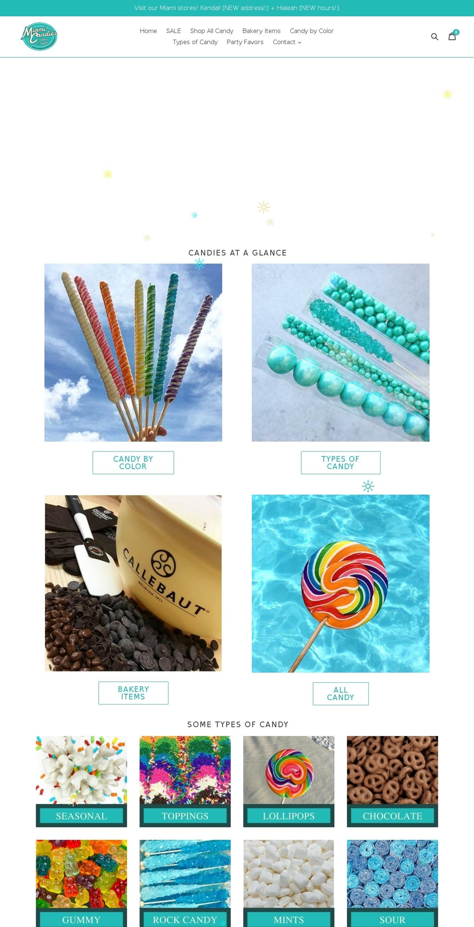 miamicandyman.com — Shopify storefront screenshot