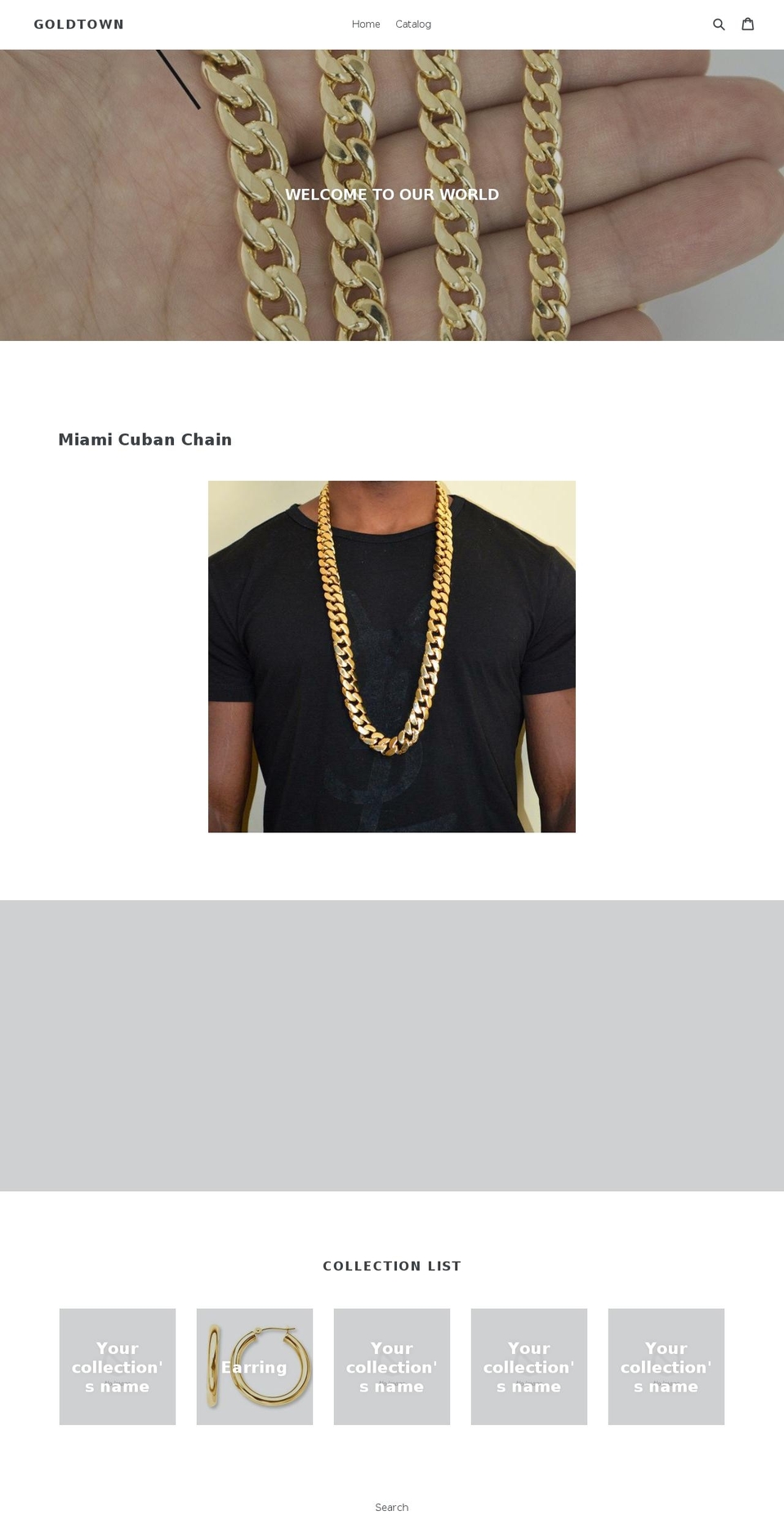 miamichain.com shopify website screenshot