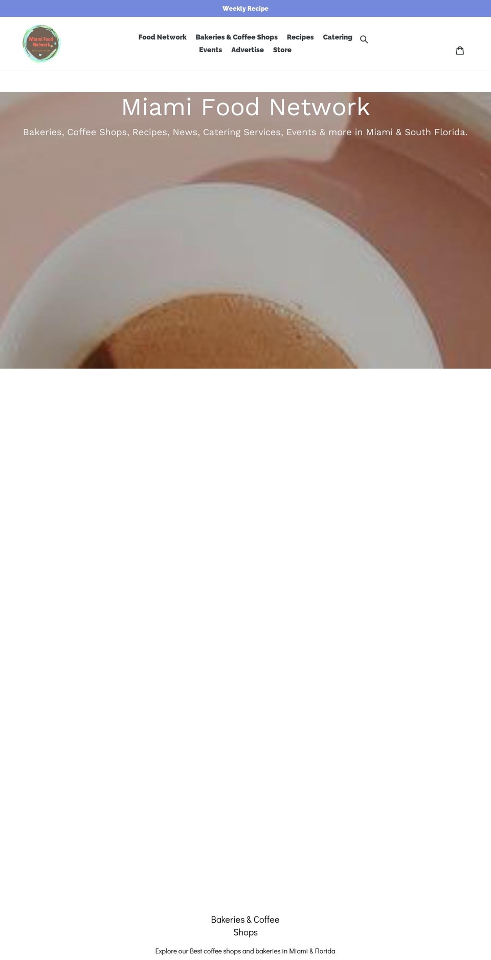 miamifoodnet.com shopify website screenshot
