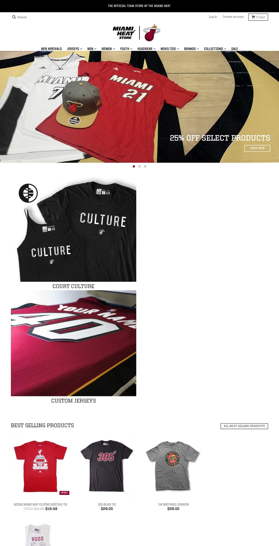 miamihoopsgear.com shopify website screenshot