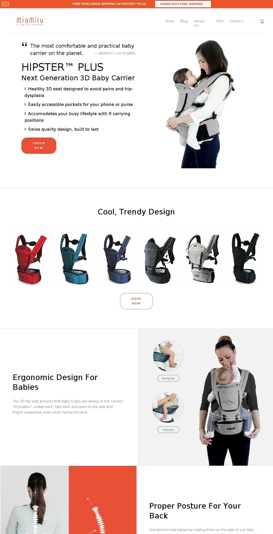 miamily.com shopify website screenshot