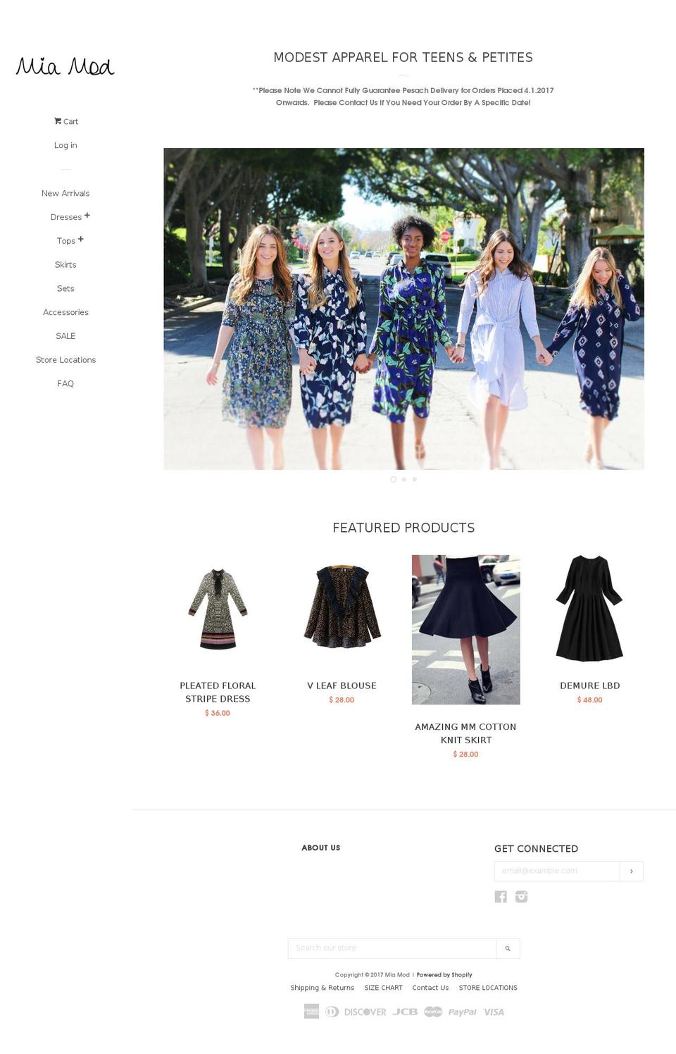 miamod.com shopify website screenshot