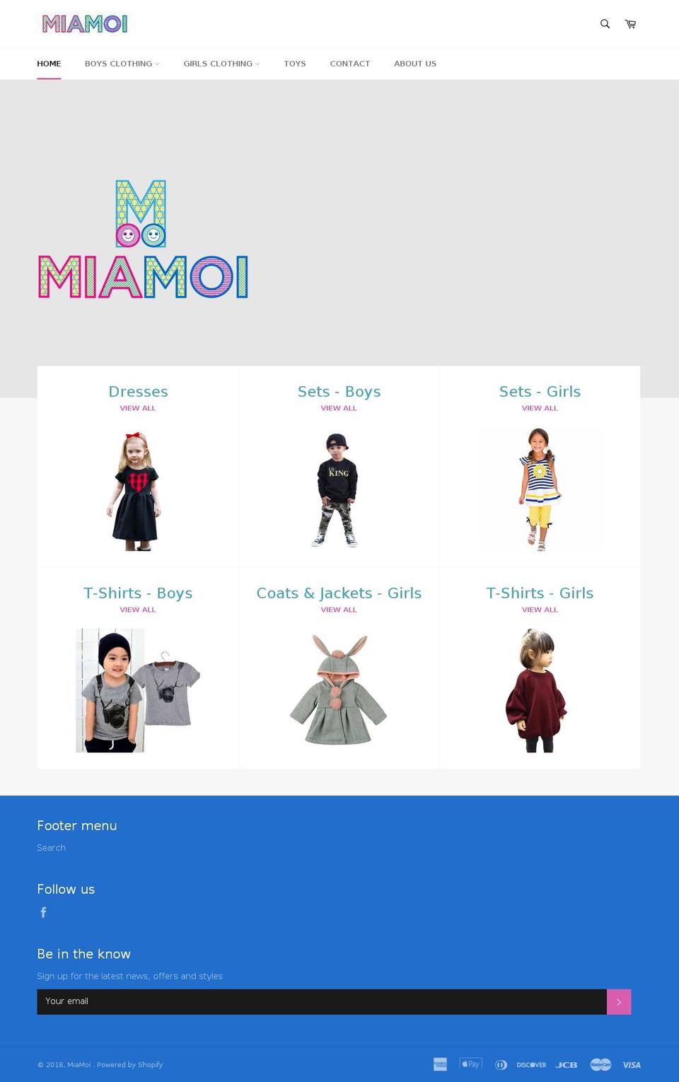 miamoi.com — Shopify storefront screenshot