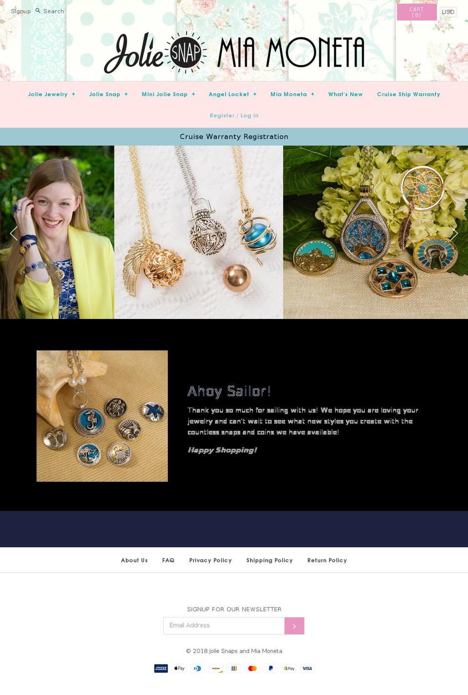 miamoneta.com — Shopify storefront screenshot
