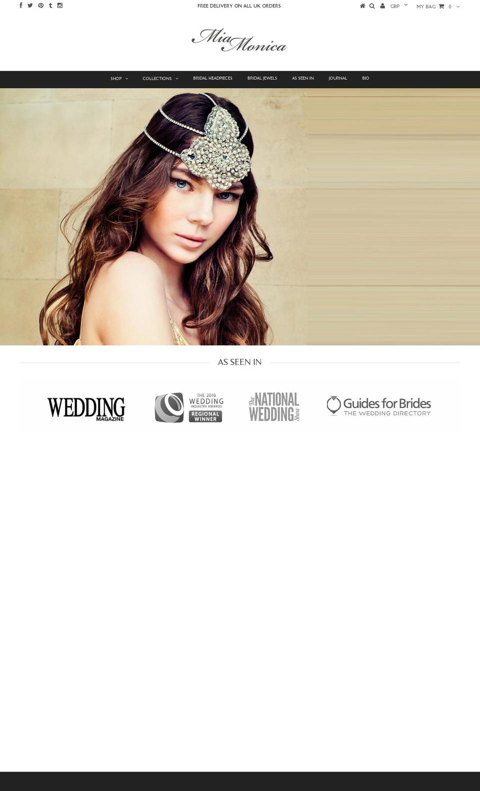 miamonica.com — Shopify storefront screenshot