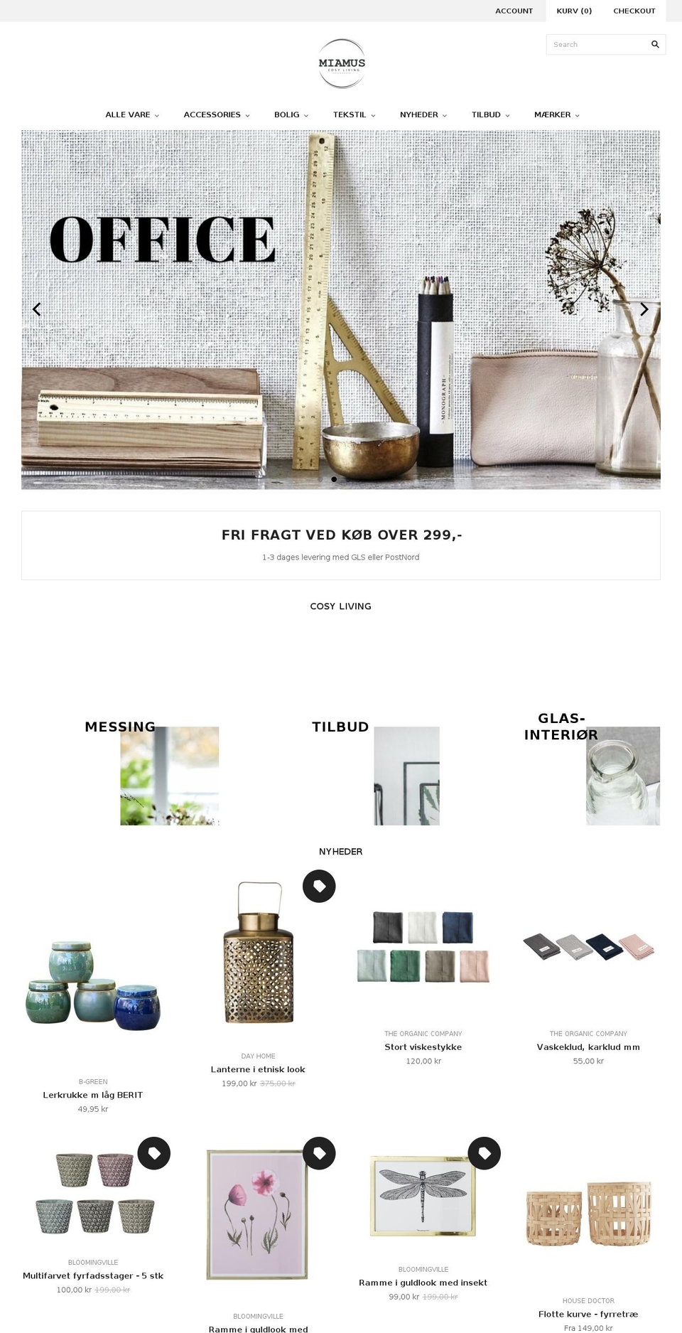 miamus.com shopify website screenshot