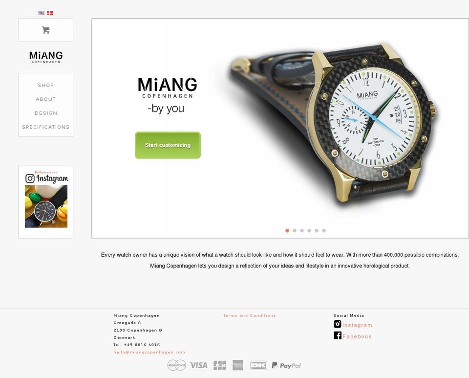 miang.dk shopify website screenshot