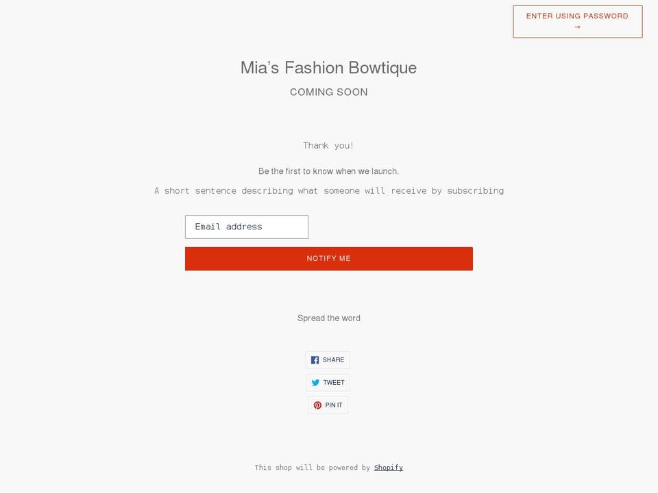 miasfashionbowtique.com shopify website screenshot