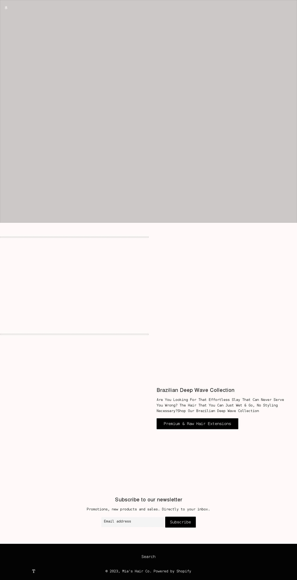 miashairco.com shopify website screenshot