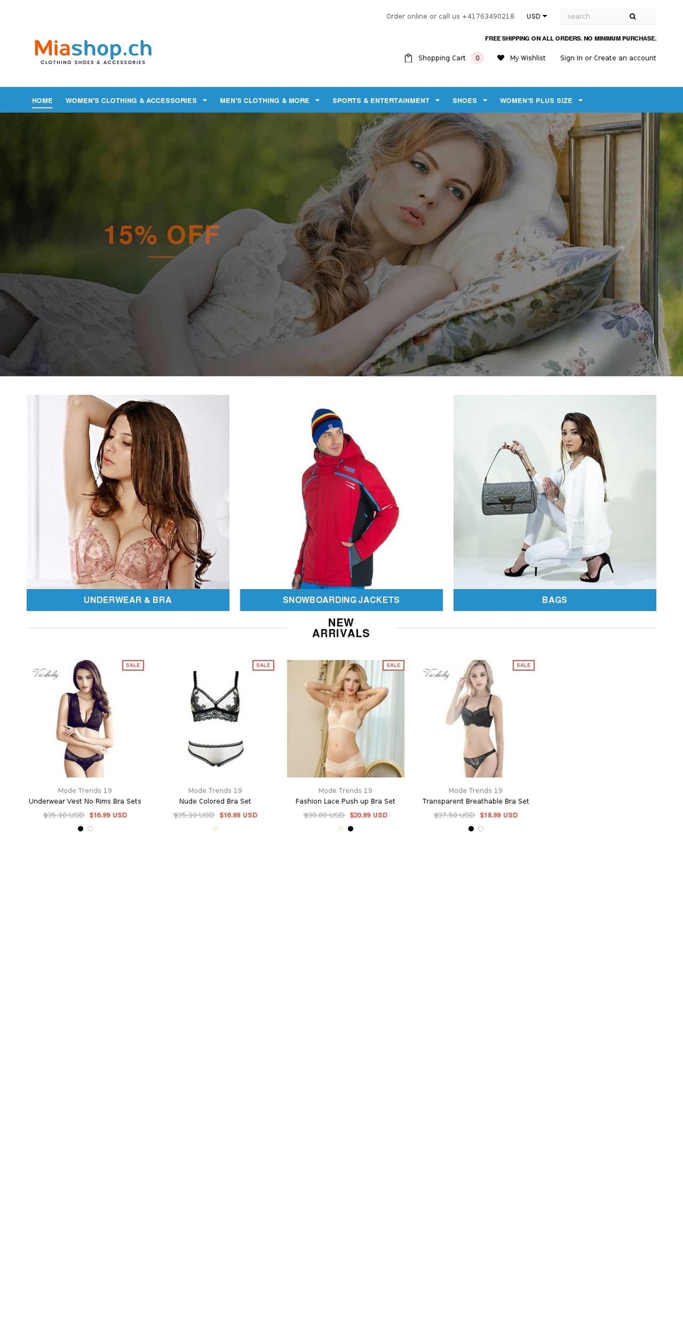 miashop.ch shopify website screenshot