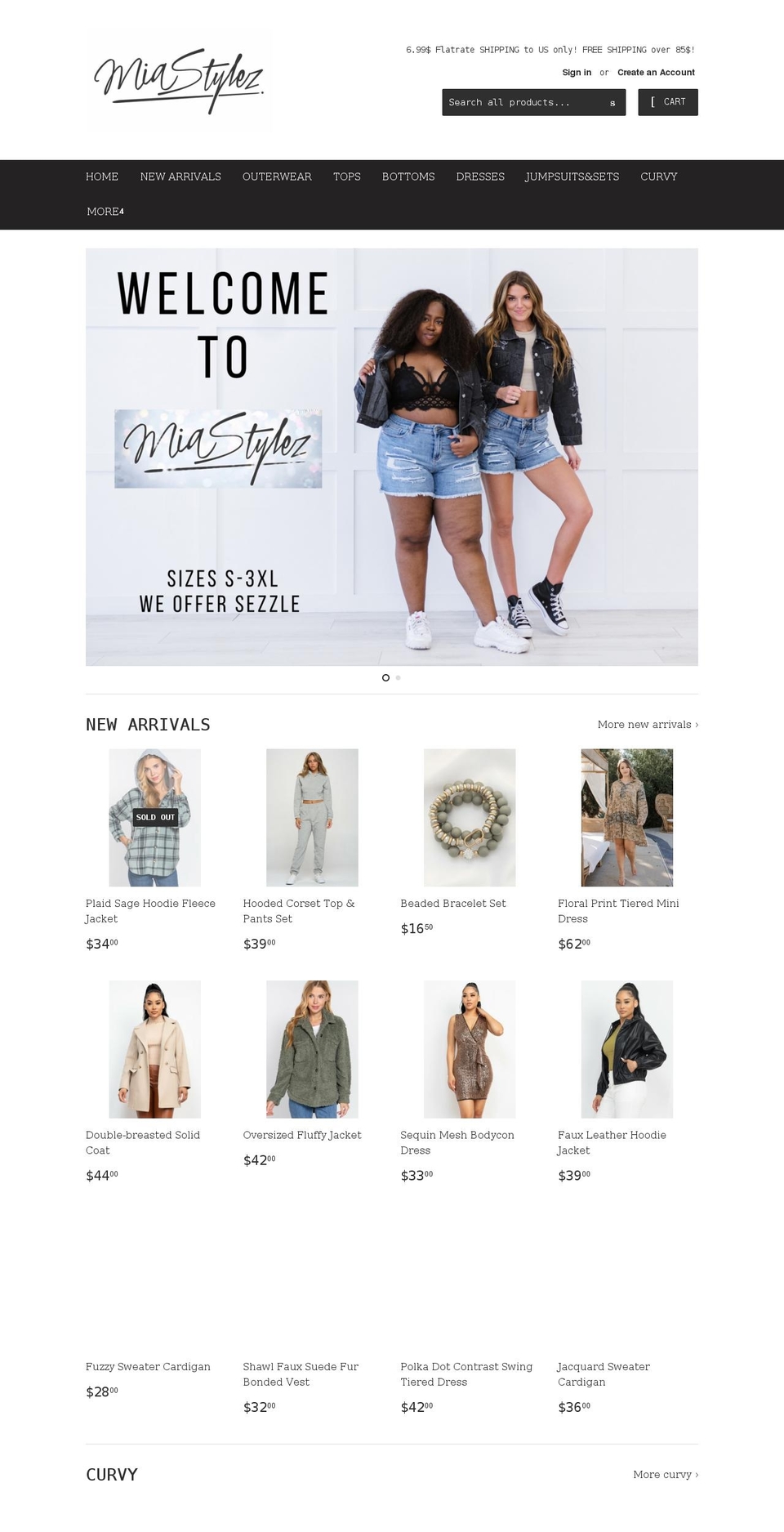 miastylez.com shopify website screenshot