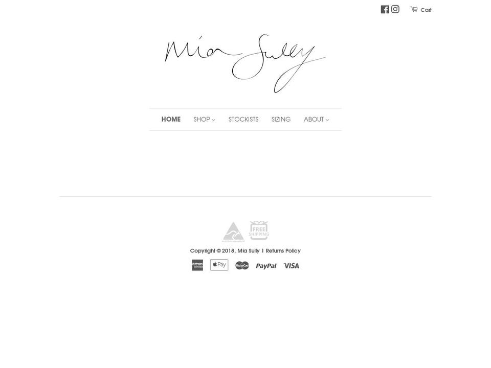 miasully.com — Shopify storefront screenshot