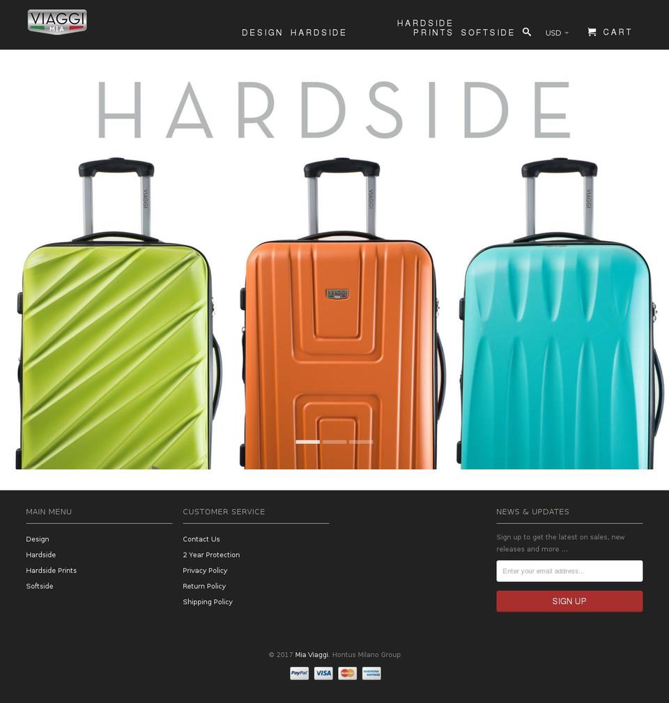 miaviaggi.com shopify website screenshot
