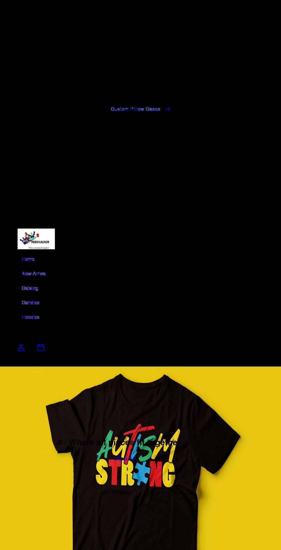 mibehavior.com shopify website screenshot