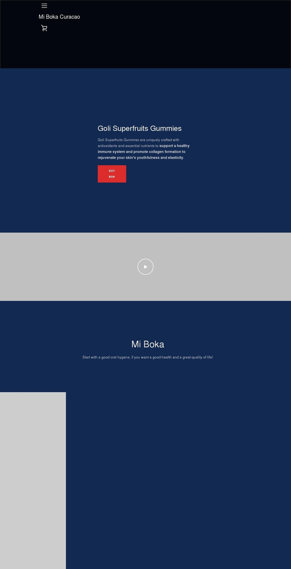 miboka-curacao.com shopify website screenshot