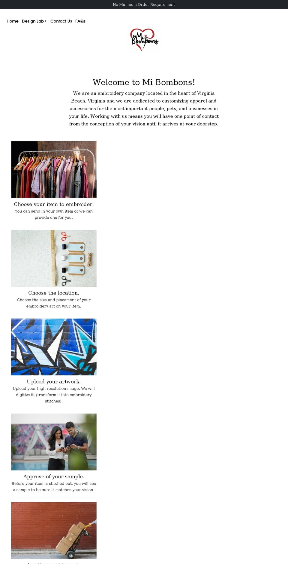 mibombons.com shopify website screenshot