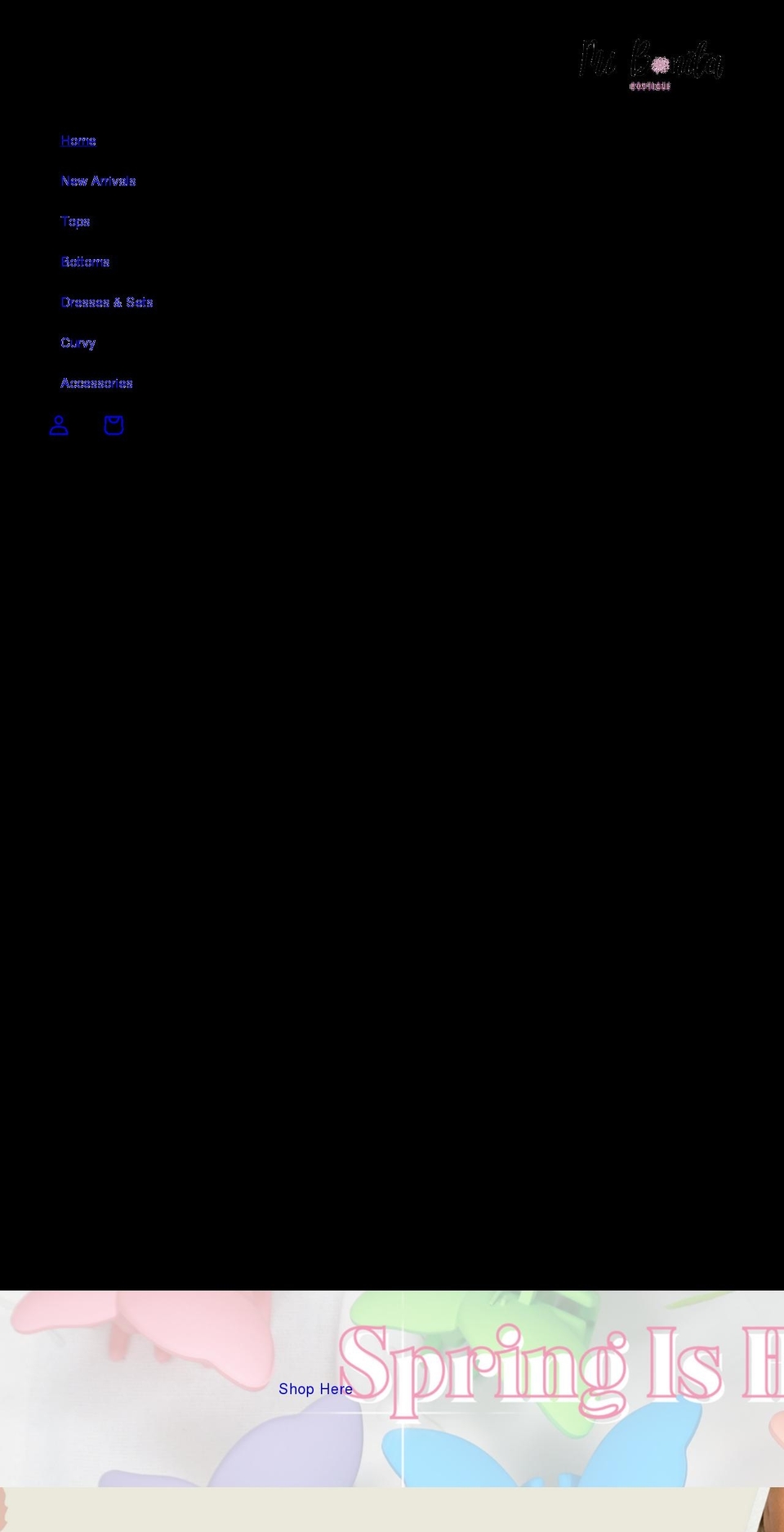 mibonitaboutiques.com shopify website screenshot