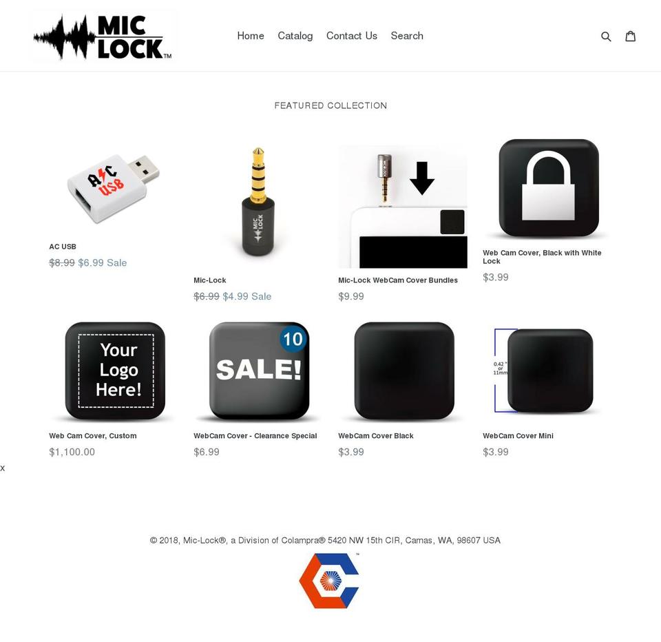 mic-lock.com — Shopify storefront screenshot