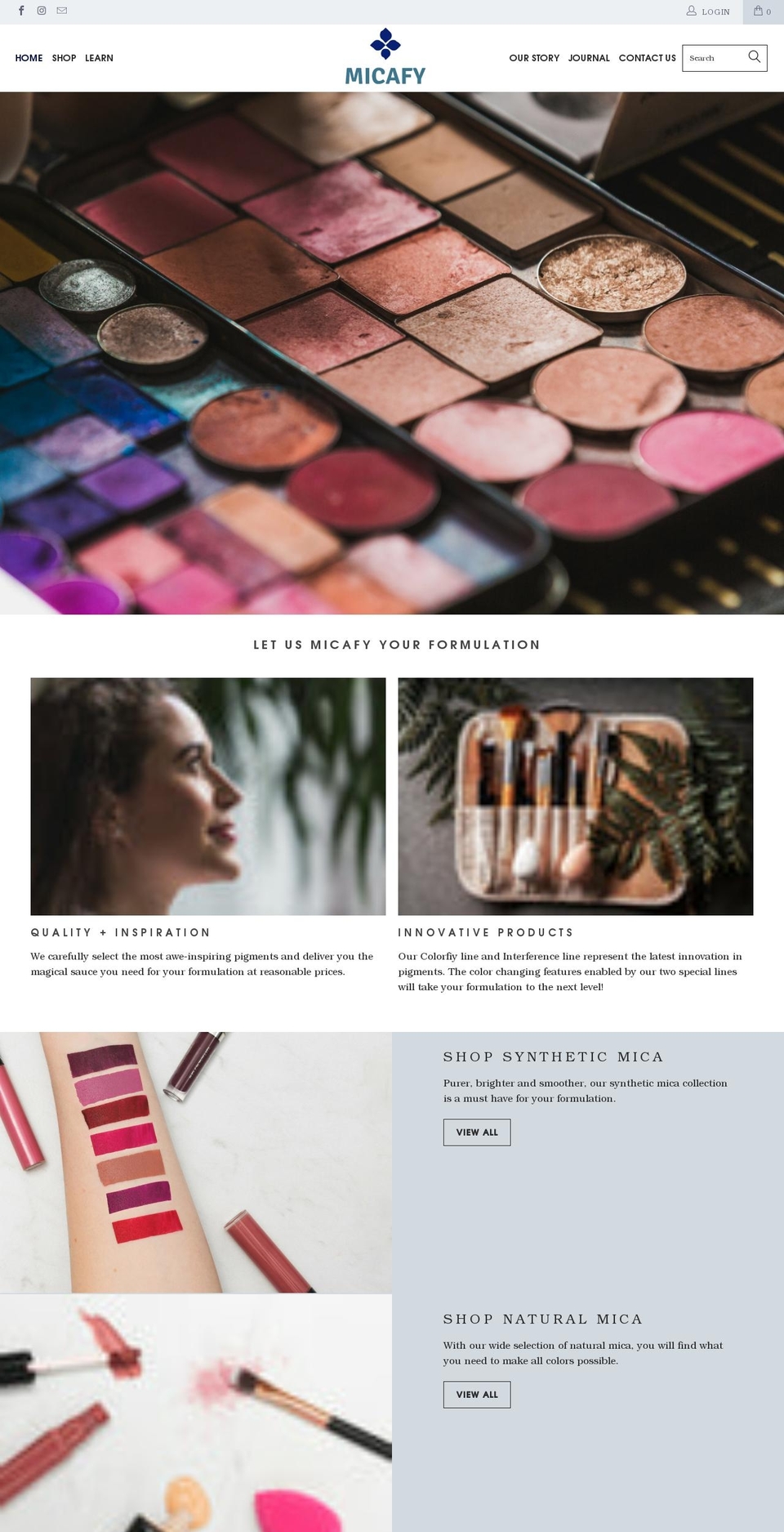 micafy.com shopify website screenshot