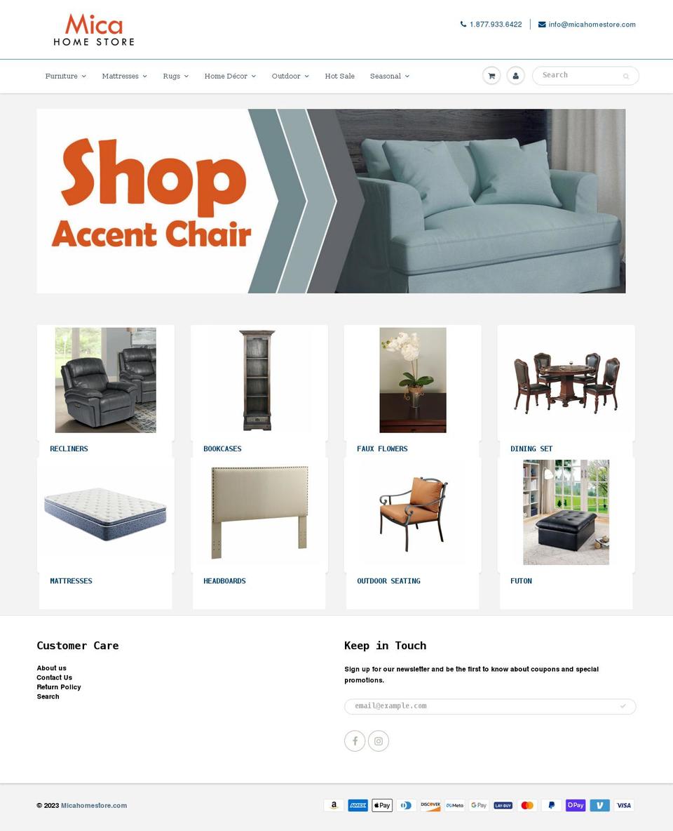 micahomestore.com — Shopify storefront screenshot