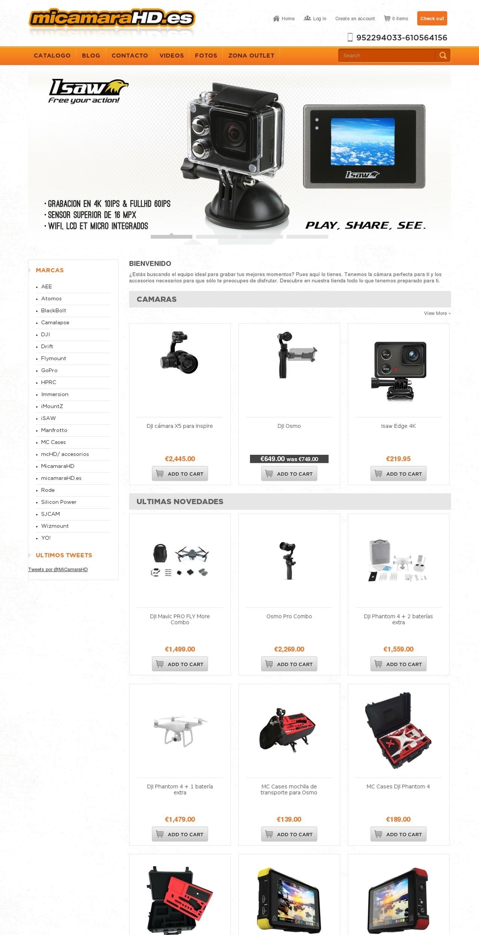 micamarahd.es shopify website screenshot